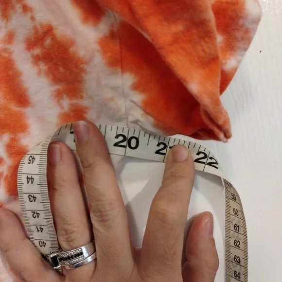 Ralph Lauren Orange and white tie dye top - Picture 2 of 6